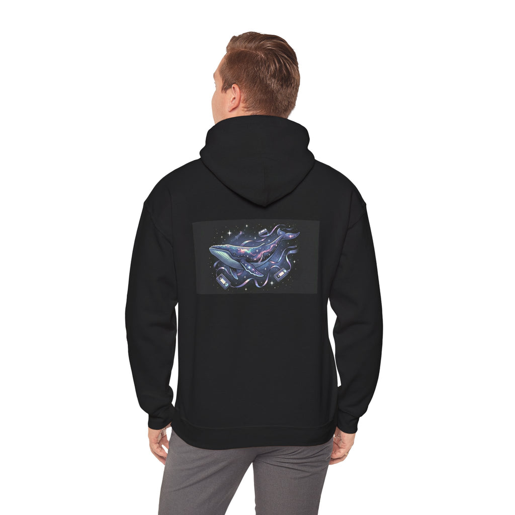 Cosmic Whale | Print on Back Hoodie