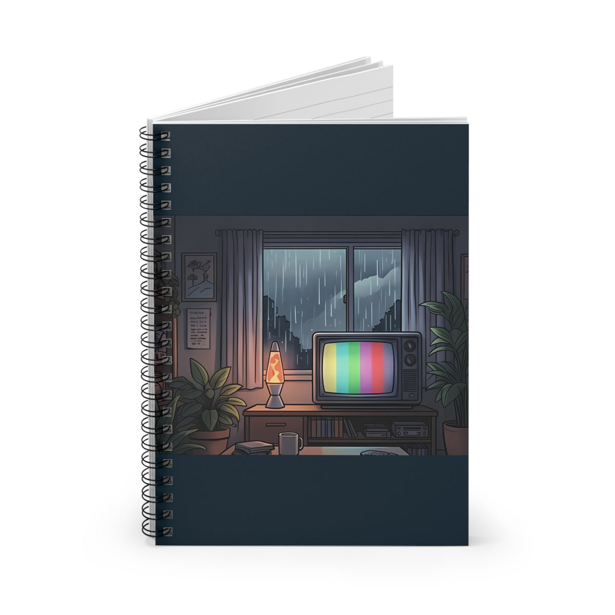 Rainy Night Broadcast | Spiral Bound Notebook