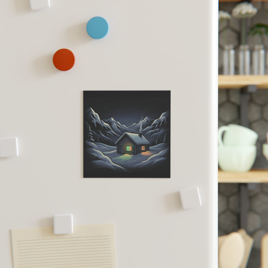 Static Cabin | Square Fridge Magnet