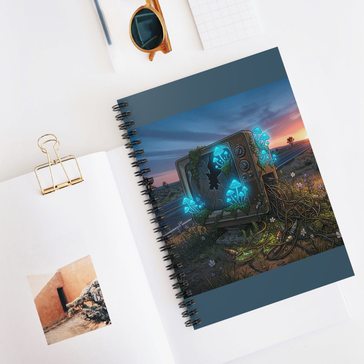 Sunset Static | Spiral Bound Notebook