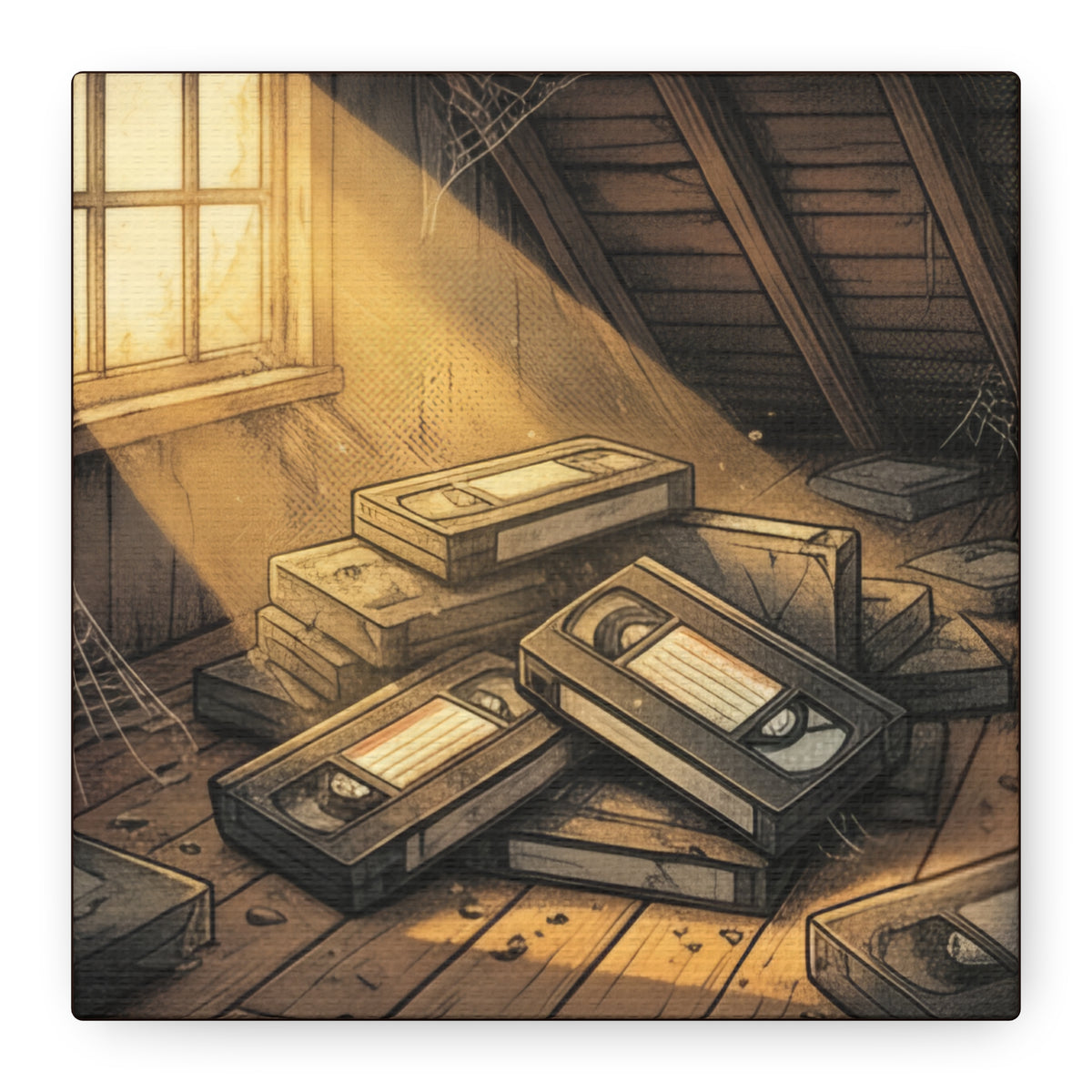 Attic Static | Matte Canvas