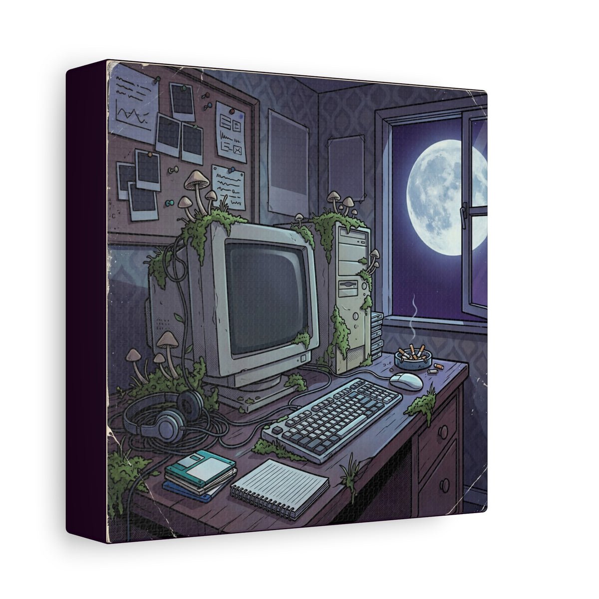 Midnight Terminal | Matte Canvas