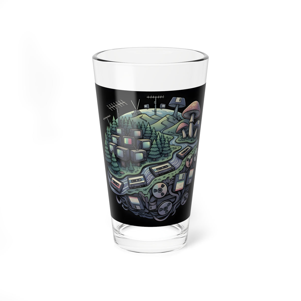 Planet Static | 16 oz Glass