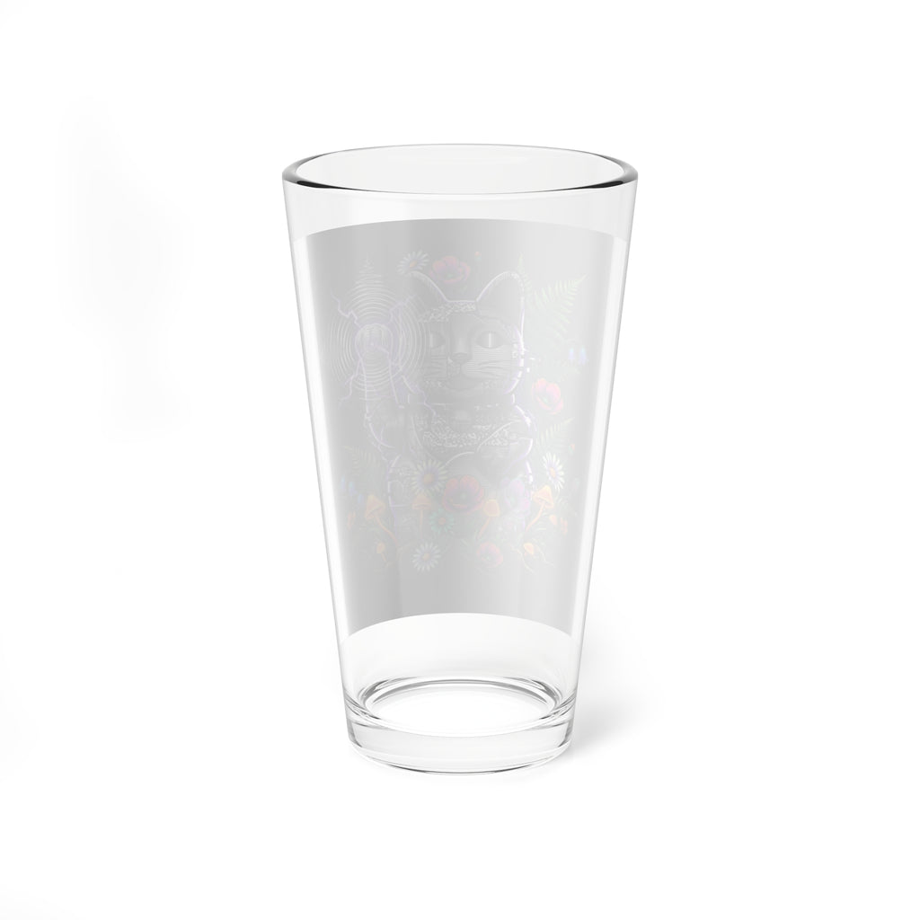 Kinetic Static Cat | 16oz Glass
