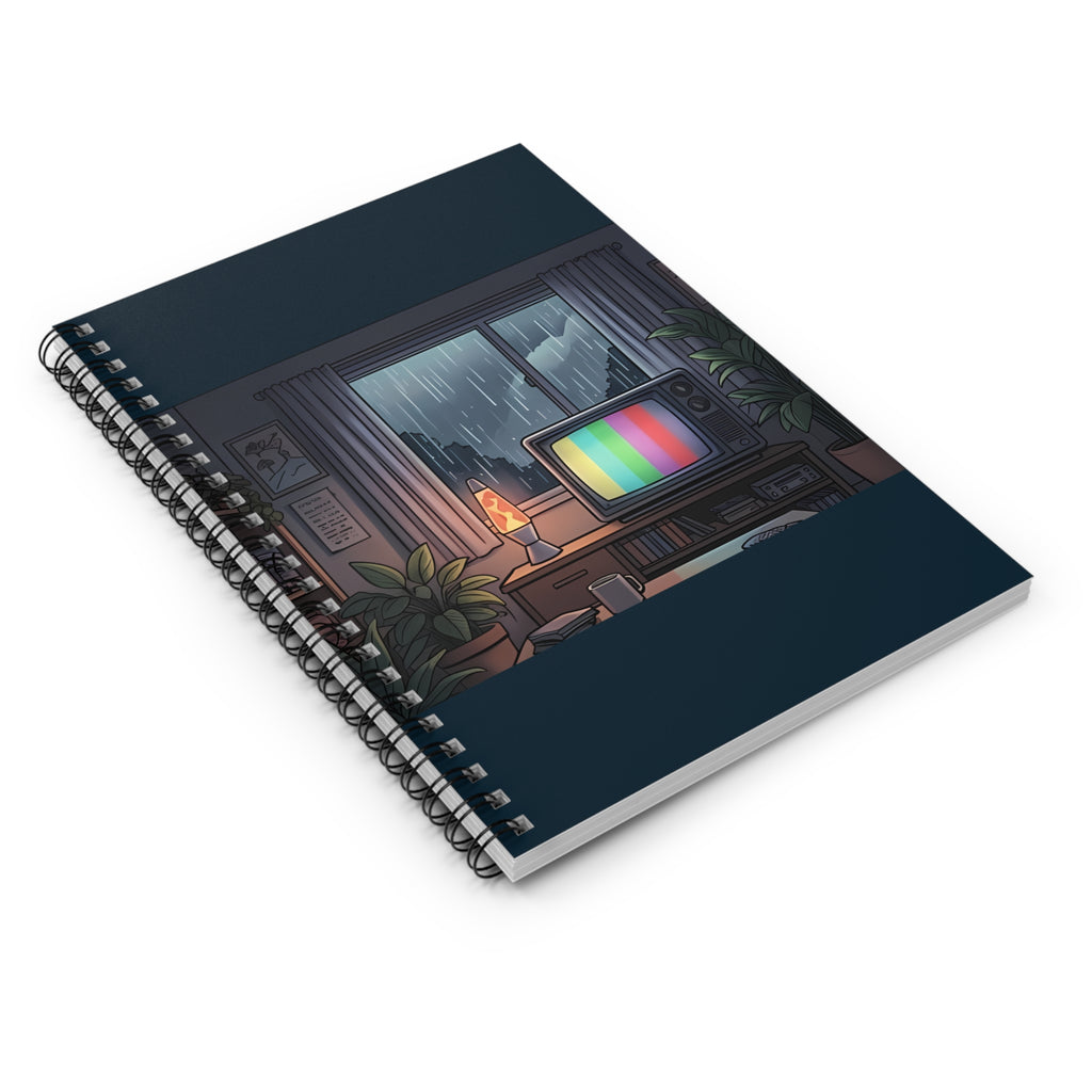 Rainy Night Broadcast | Spiral Bound Notebook