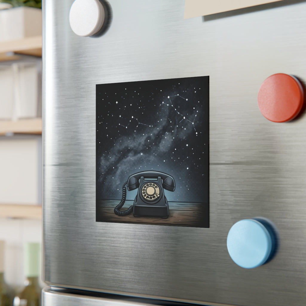 Rotary Telephone | Square Fridge Magnet