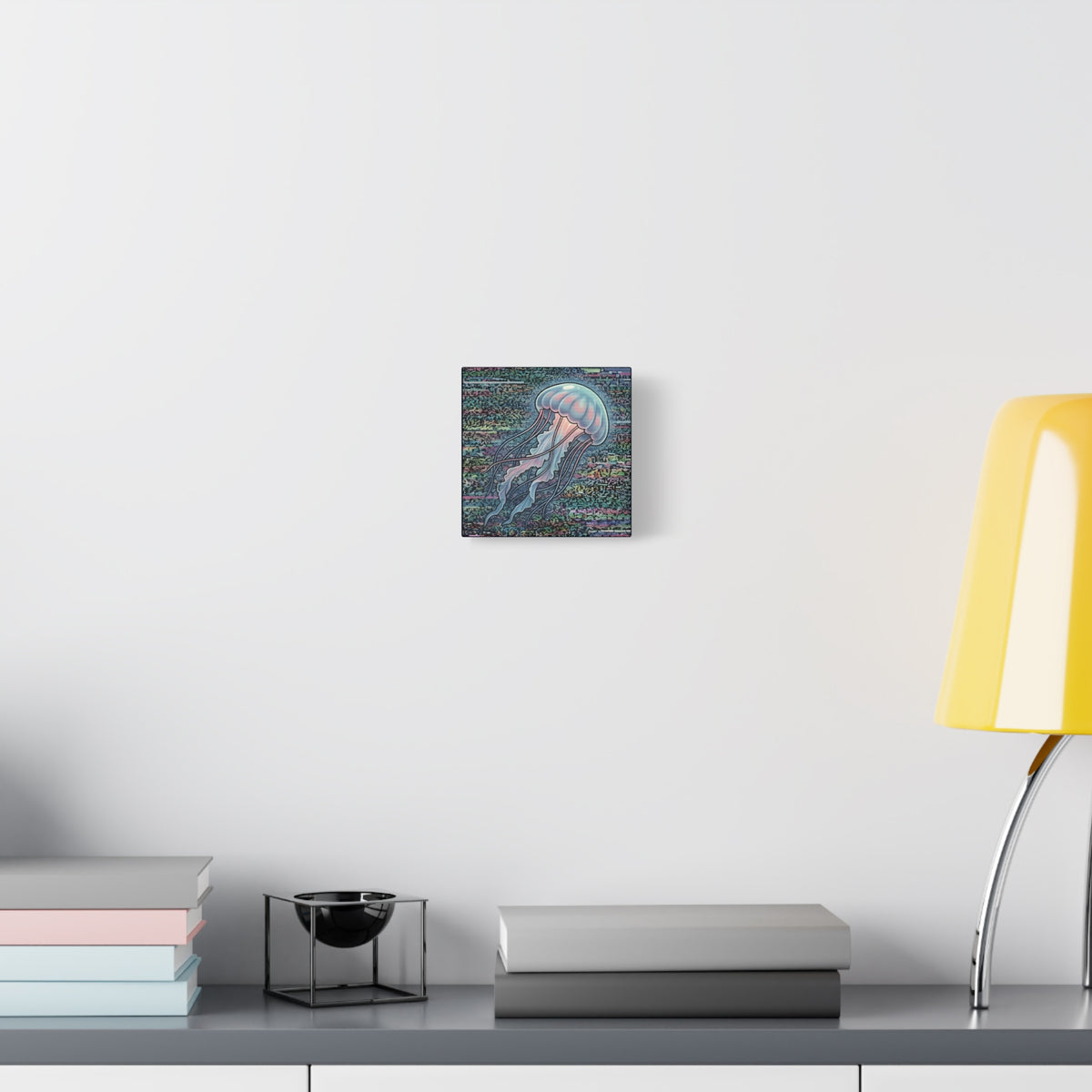 Glitched Jellyfish | Matte Canvas