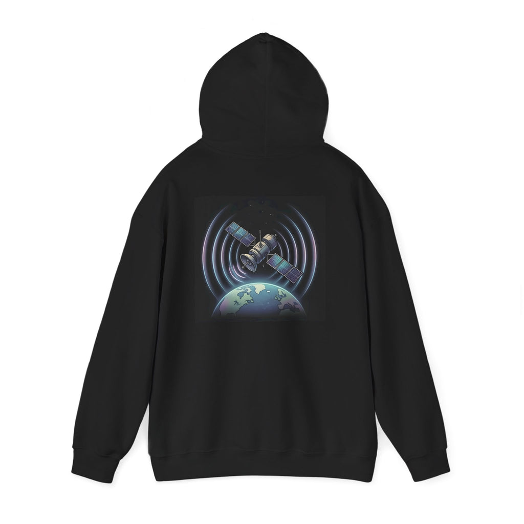 Analog Satellite | Print on Back Hoodie