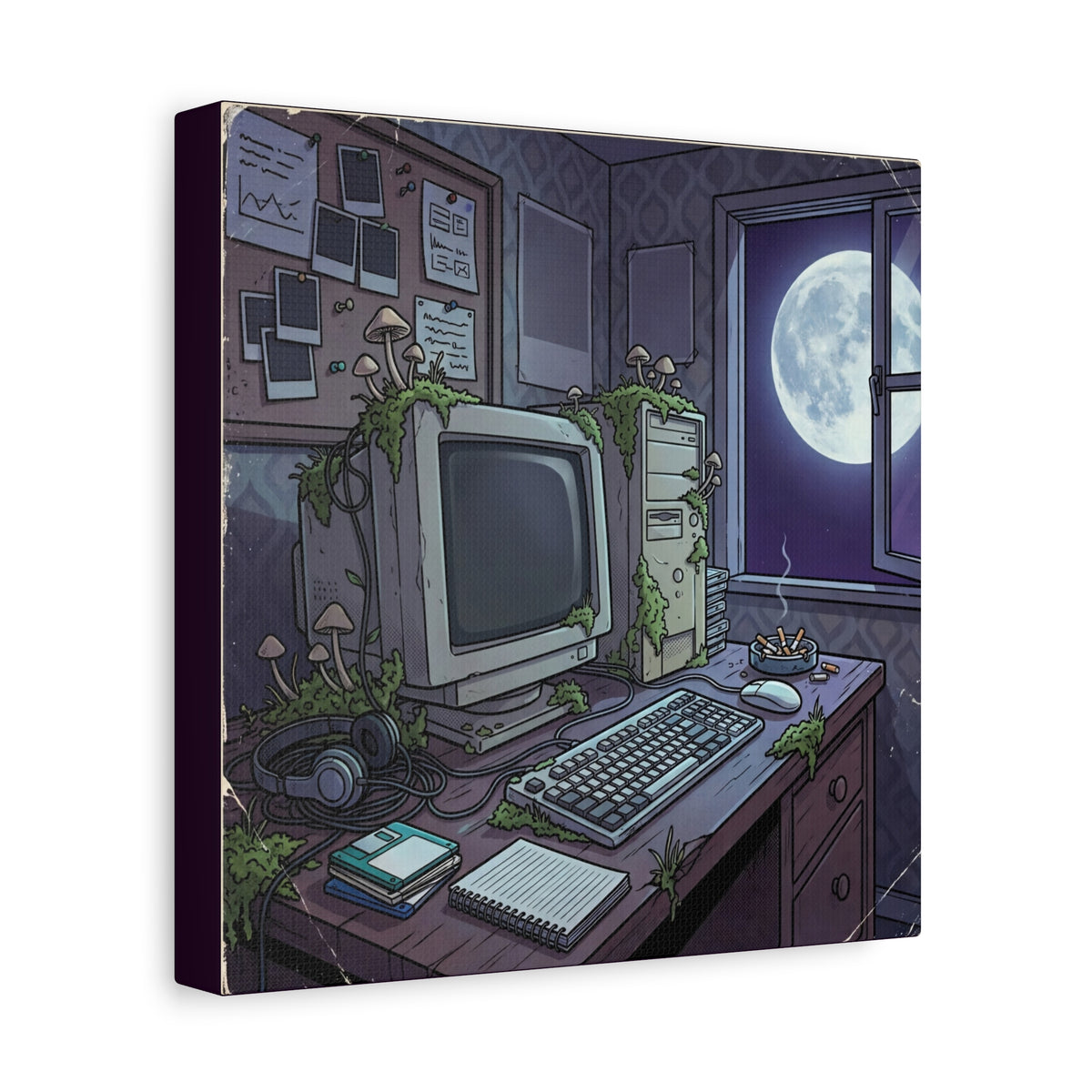 Midnight Terminal | Matte Canvas