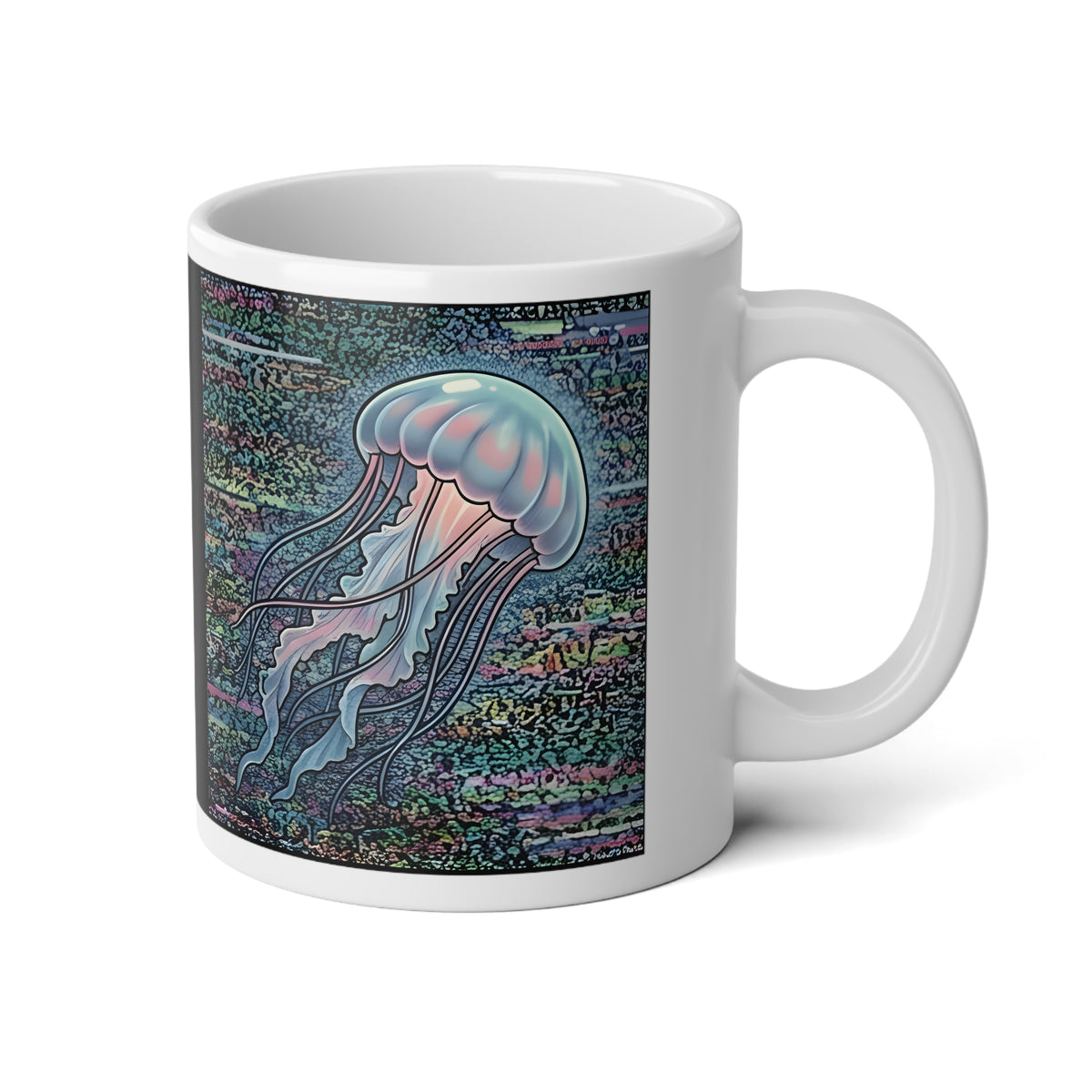 Glitched Jellyfish | 20 oz Coffee Mug