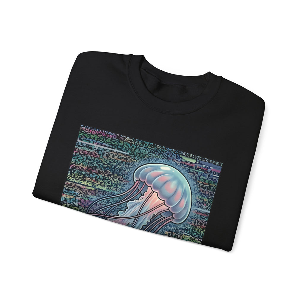 Glitched Jellyfish | Crewneck Sweatshirt
