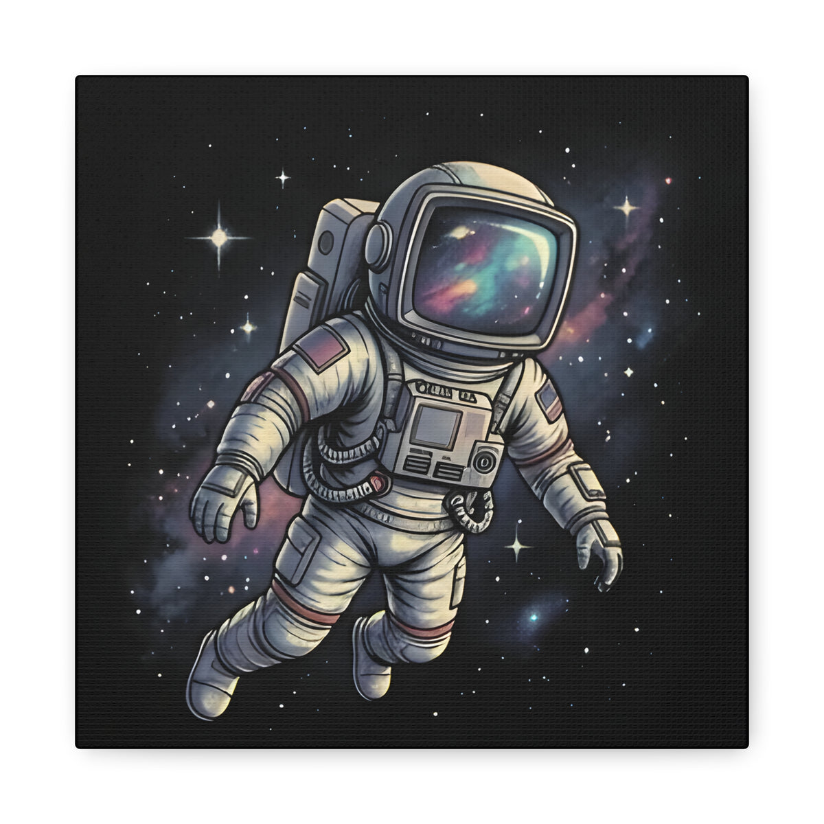 Floating Astronaut | Matte Canvas