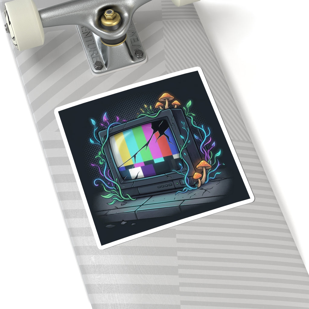 Overgrown Test Screen | Kiss-Cut Sticker