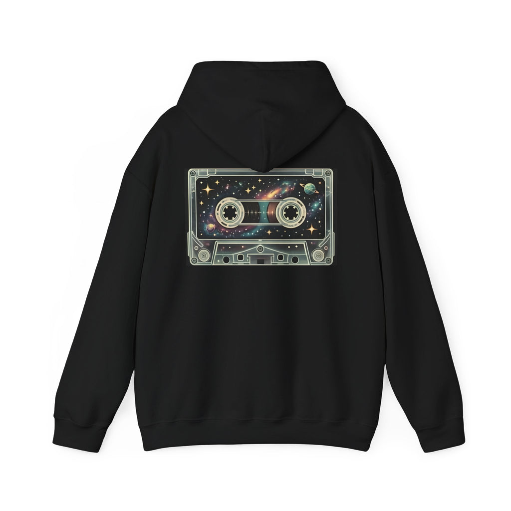 Galaxy Cassette Tape | Print on Back Hoodie