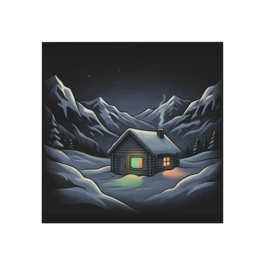 Static Cabin | Square Fridge Magnet