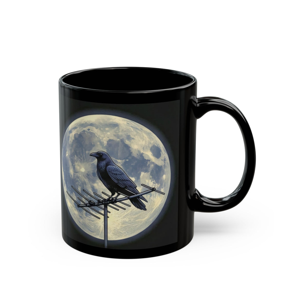Crow on Antenna | 11/15 oz Coffee Mug