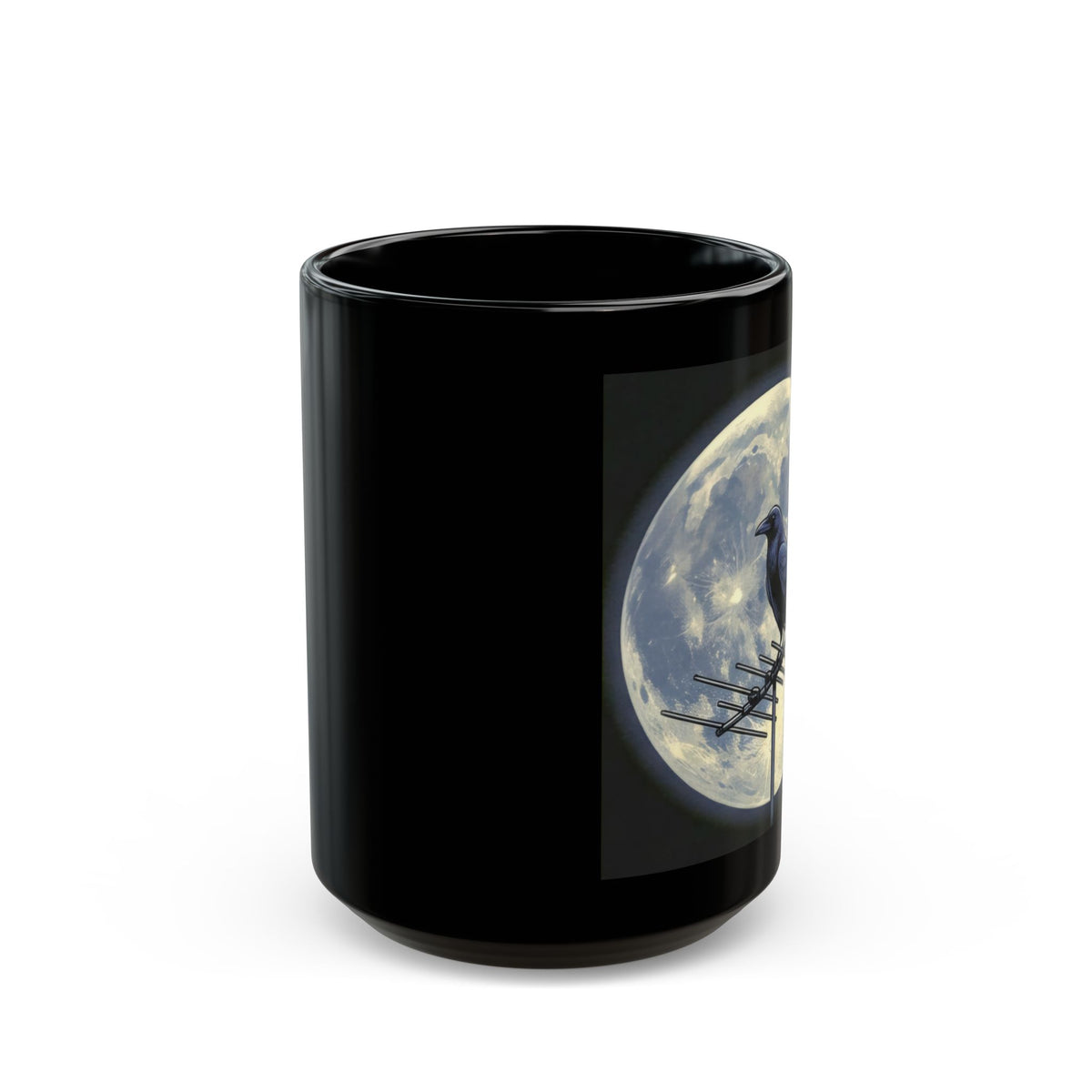 Crow on Antenna | 11/15 oz Coffee Mug