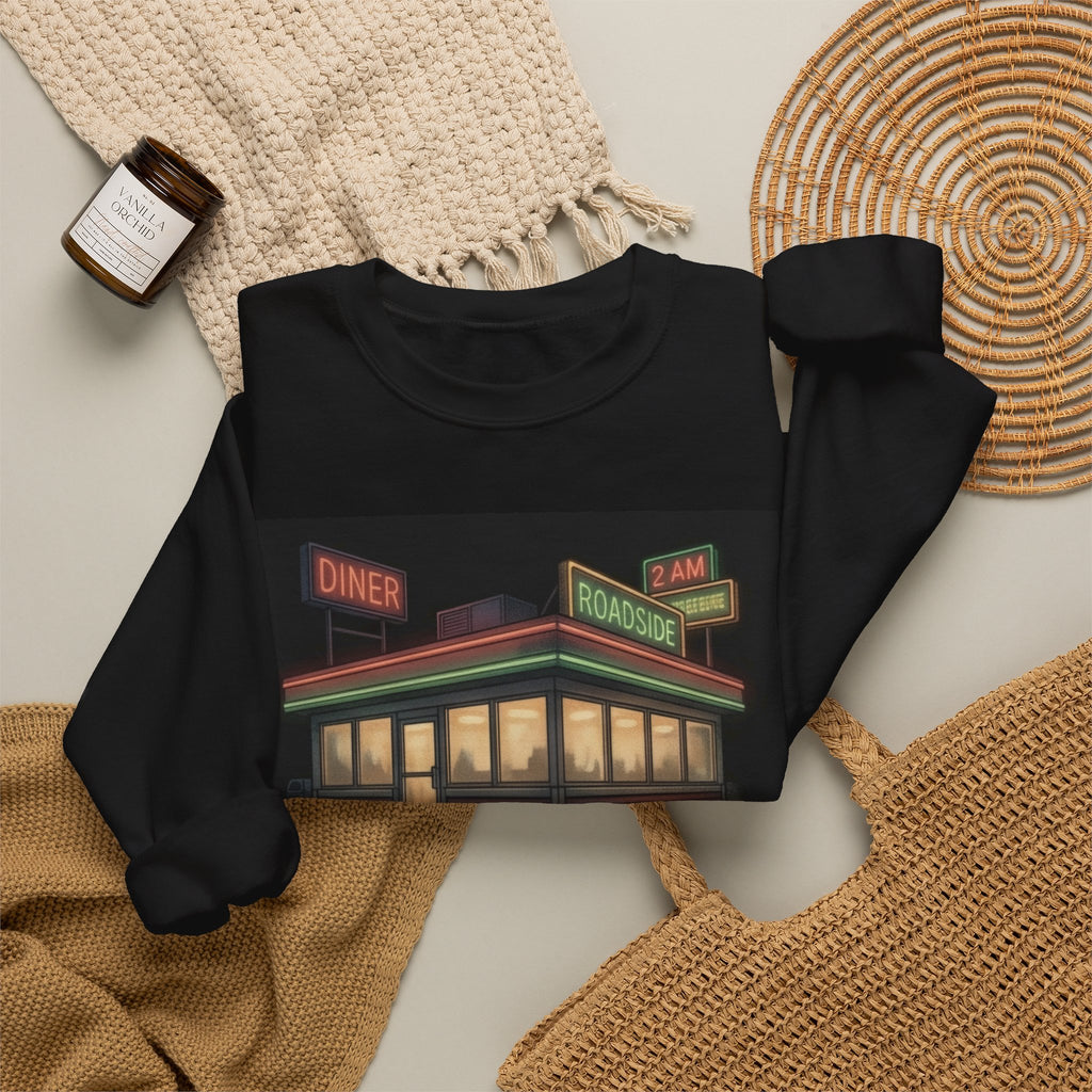 2 AM Roadside Diner | Crewneck Sweatshirt