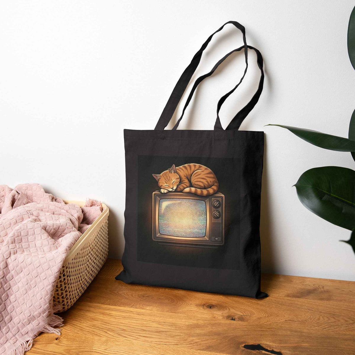 CRT TV Cat | Tote Bag
