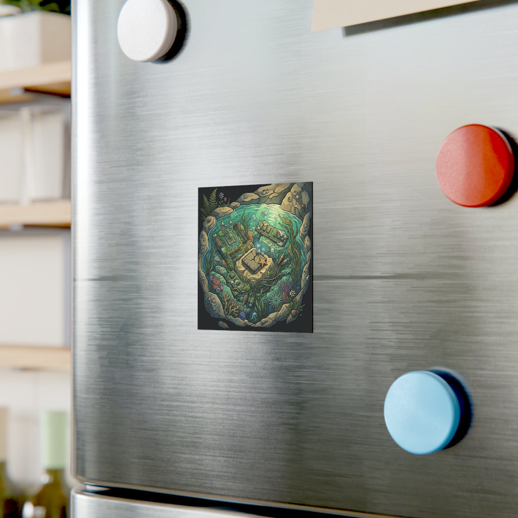 Tidal Mainboard | Square Fridge Magnet