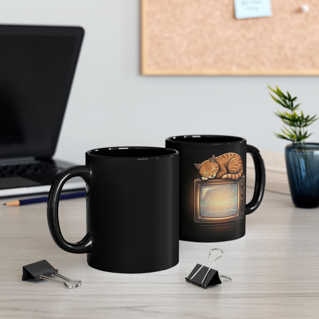 CRT TV Cat | 11/15 oz Coffee Mug