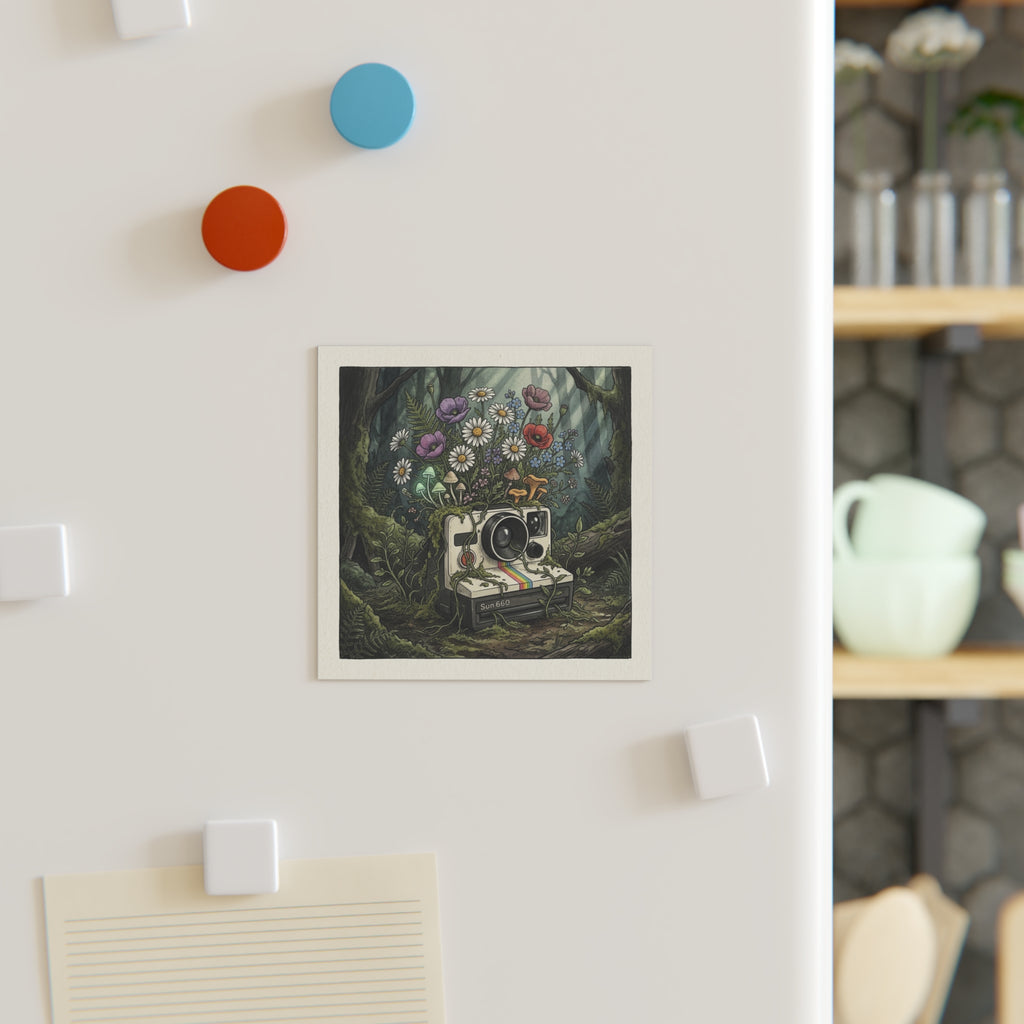 Instant Bloom | Square Fridge Magnet
