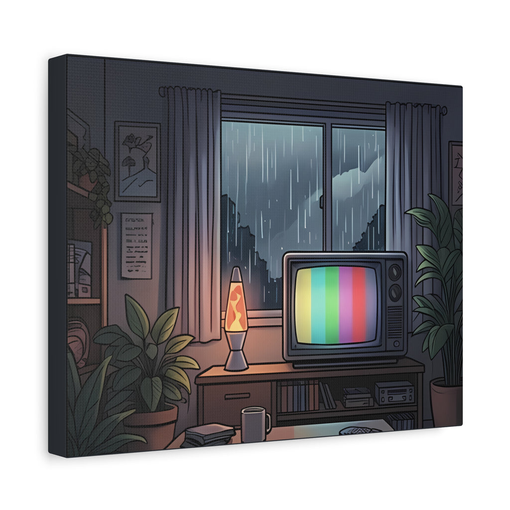 Rainy Night Broadcast | Matte Canvas