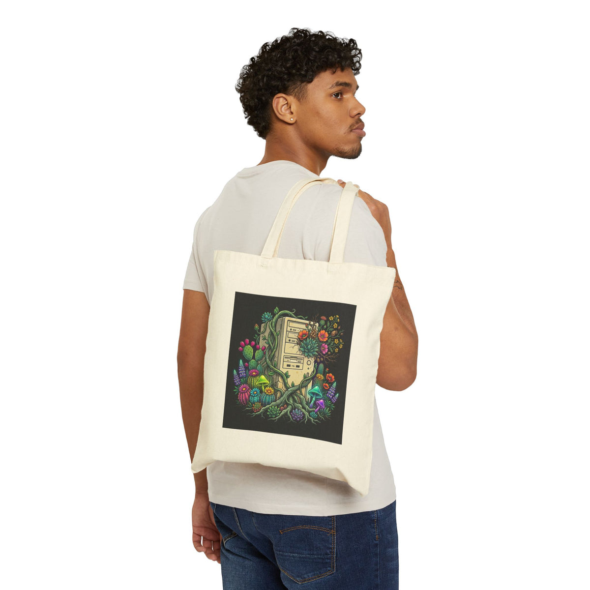 Flower Tower | Canvas Tote Bag