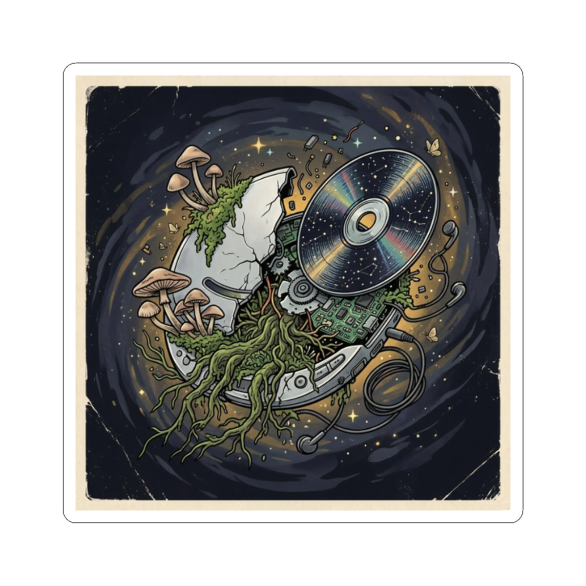 Galactic Compact | Kiss-Cut Sticker