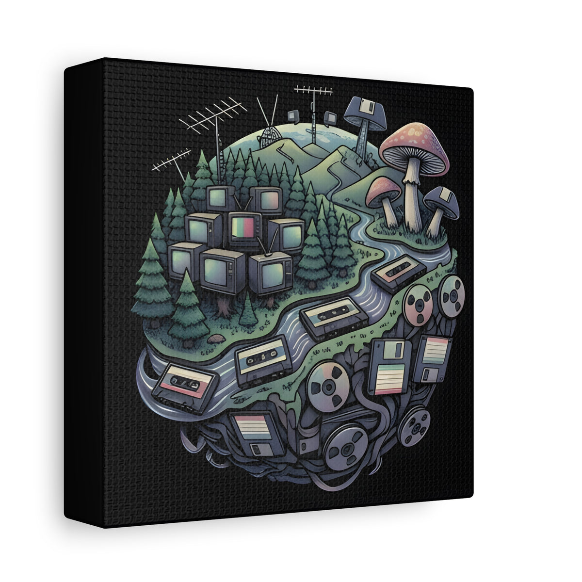 Planet Static | Matte Canvas