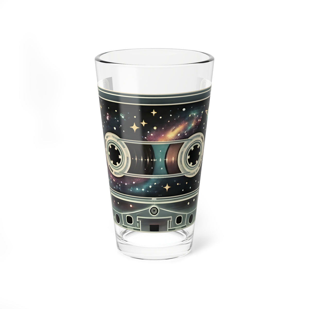 Galaxy Cassette Tape | 16 oz Glass