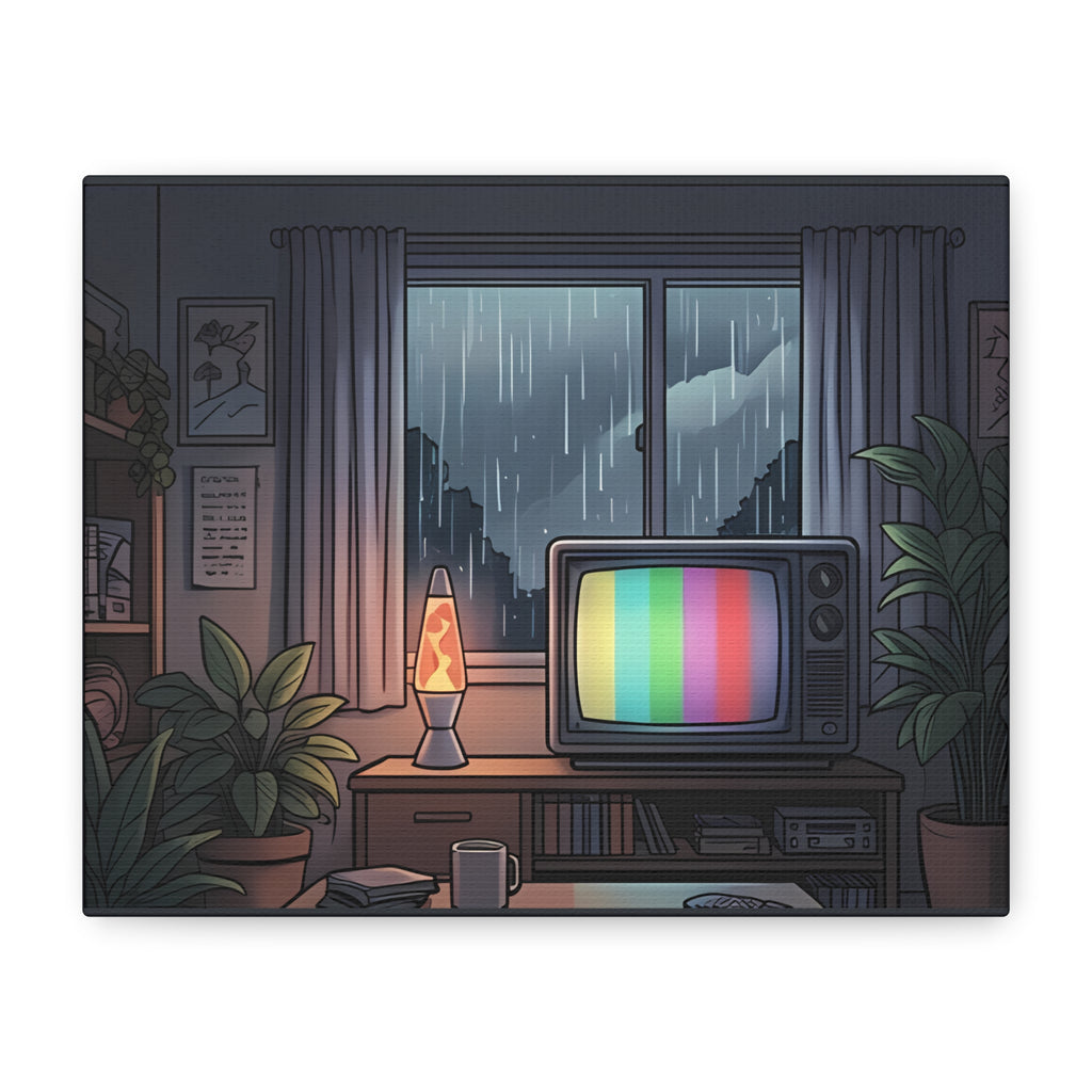 Rainy Night Broadcast | Matte Canvas