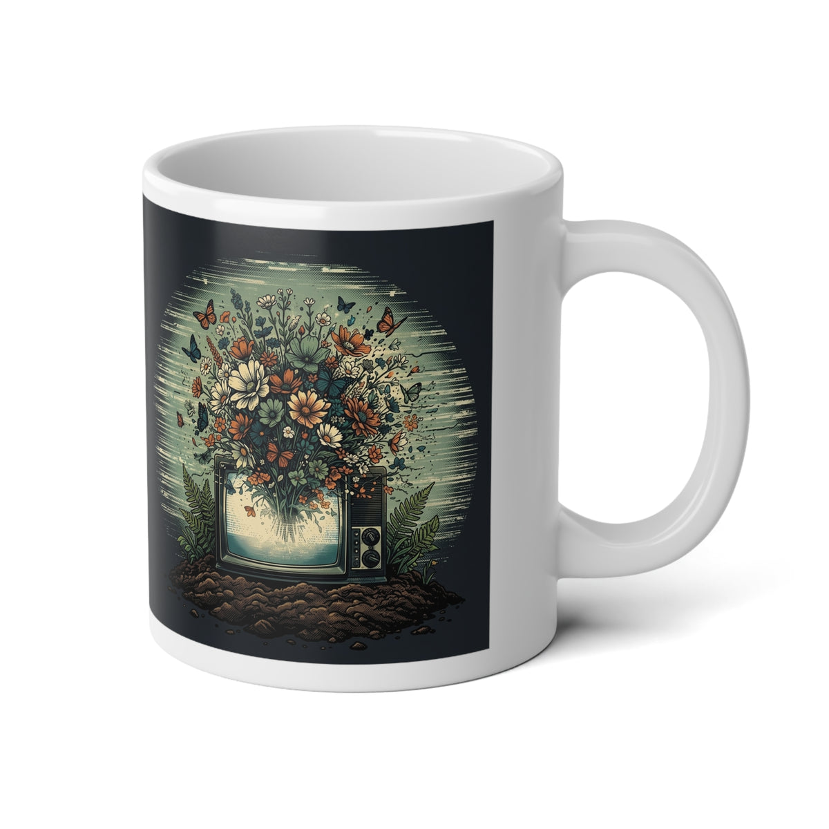 Static Bloom | 20 oz Coffee Mug