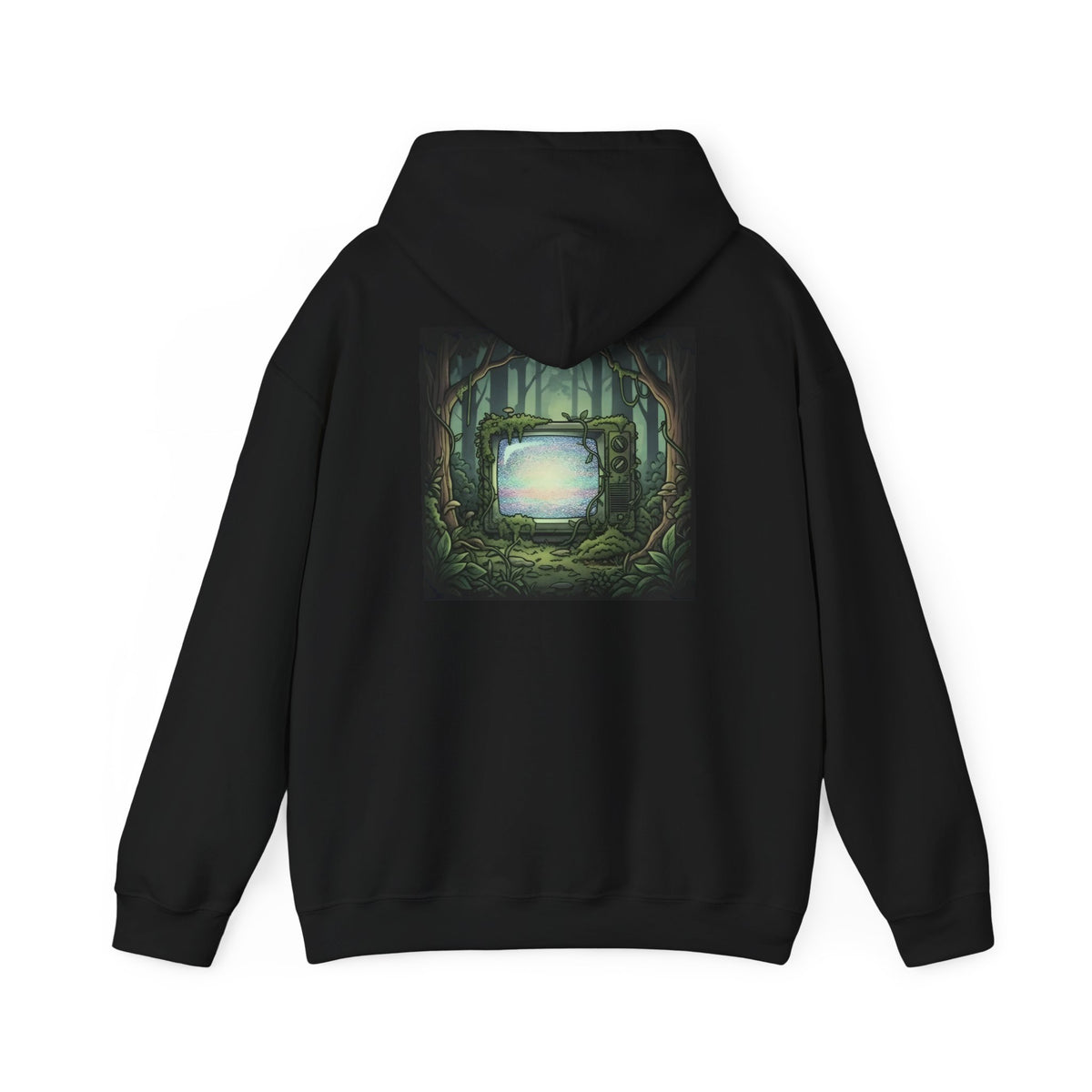 Forest CRT  Print on Back Hoodie