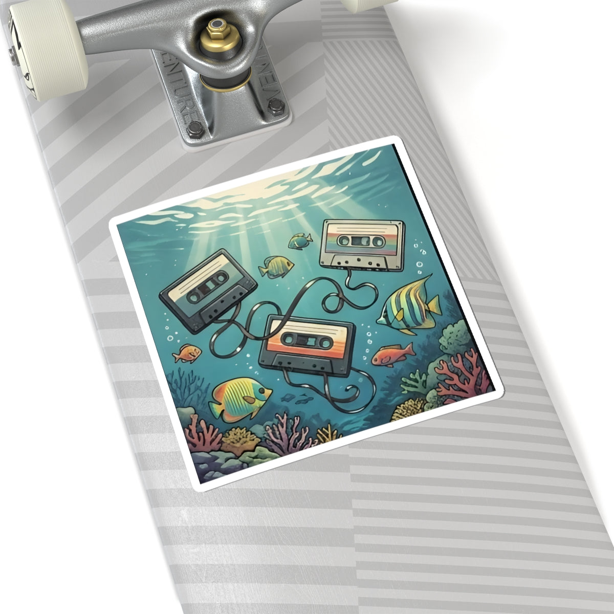 Underwater Cassette Tapes | Kiss-Cut Sticker