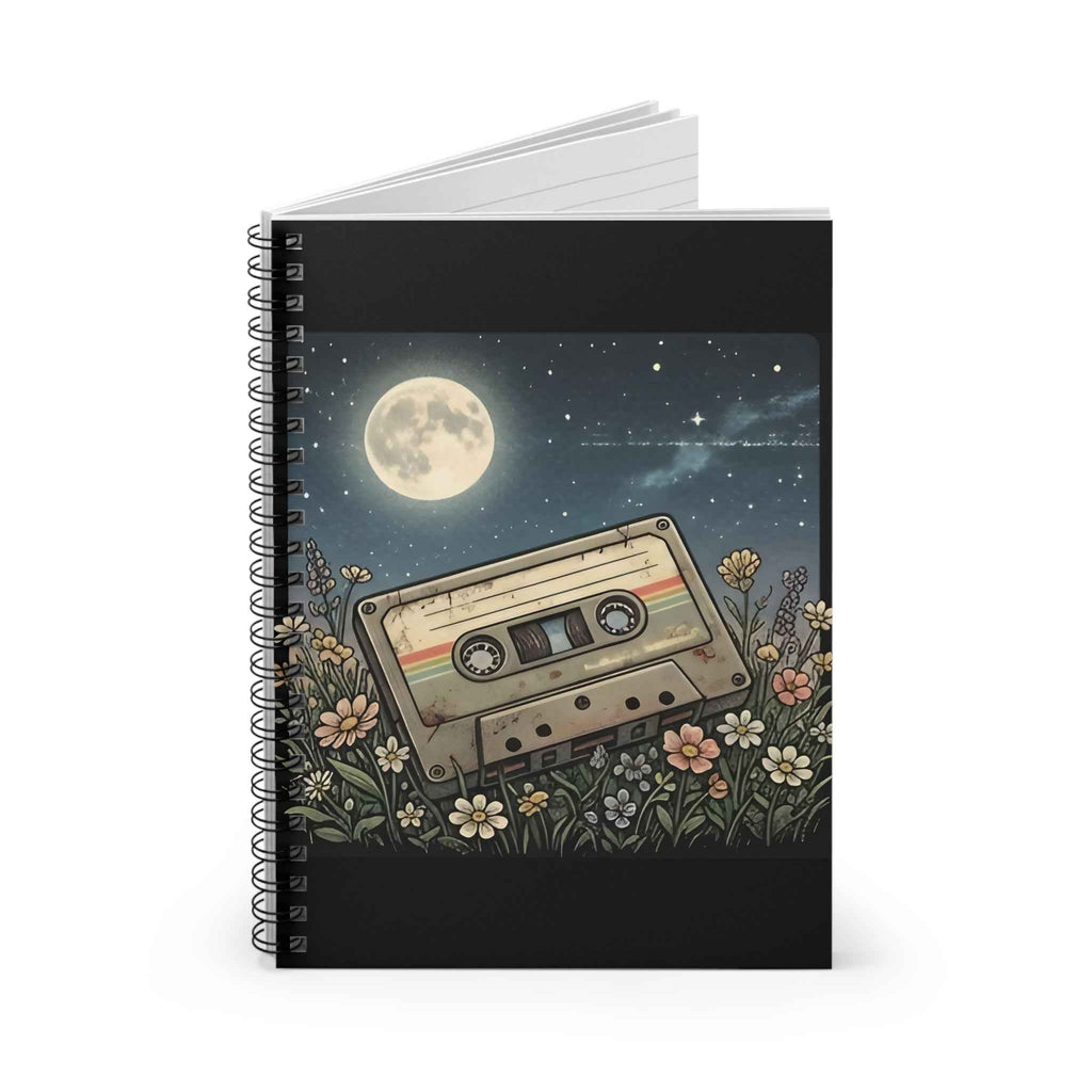 Cassette Moon | Spiral Bound Notebook