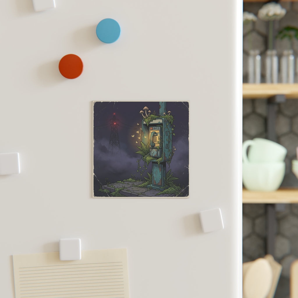 Midnight Dial | Square Fridge Magnet