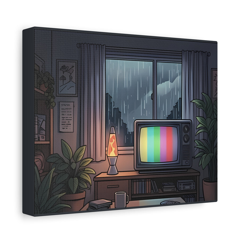 Rainy Night Broadcast | Matte Canvas