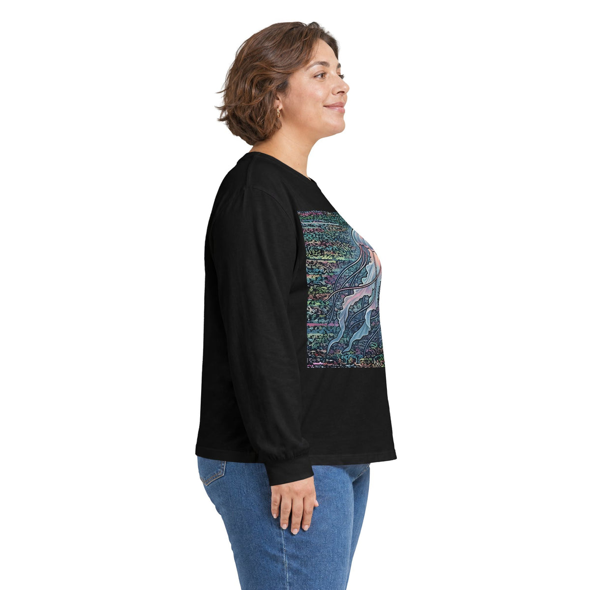 Glitched Jellyfish | Long Sleeve Shirt