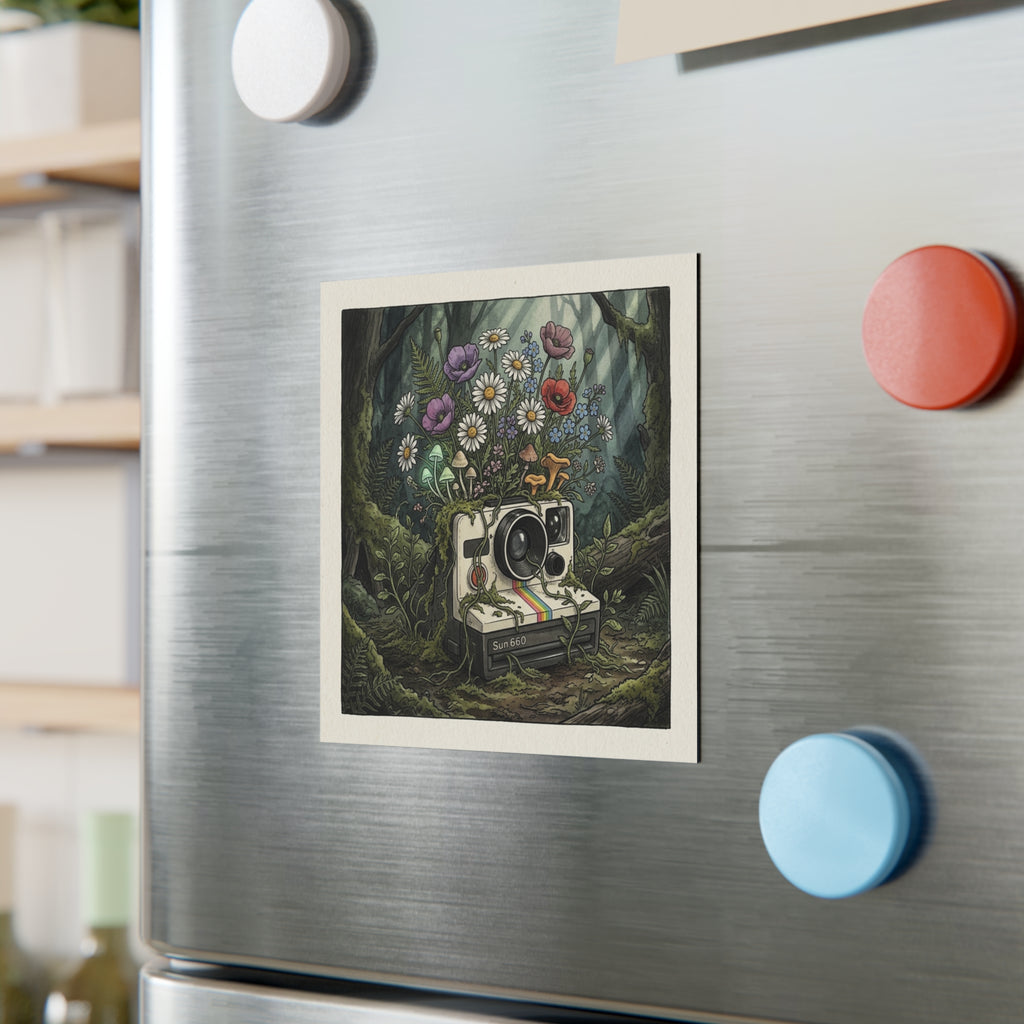 Instant Bloom | Square Fridge Magnet