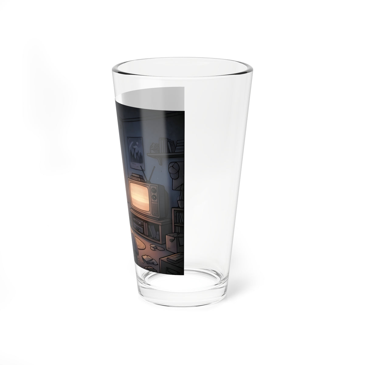 Rainy Bedroom | 16 oz Glass