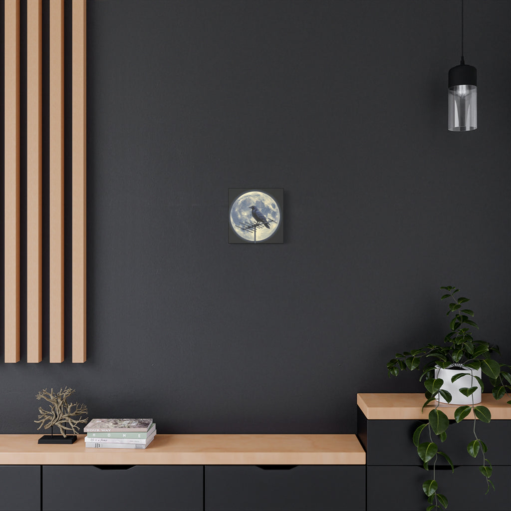 Crow on Antenna | Matte Canvas