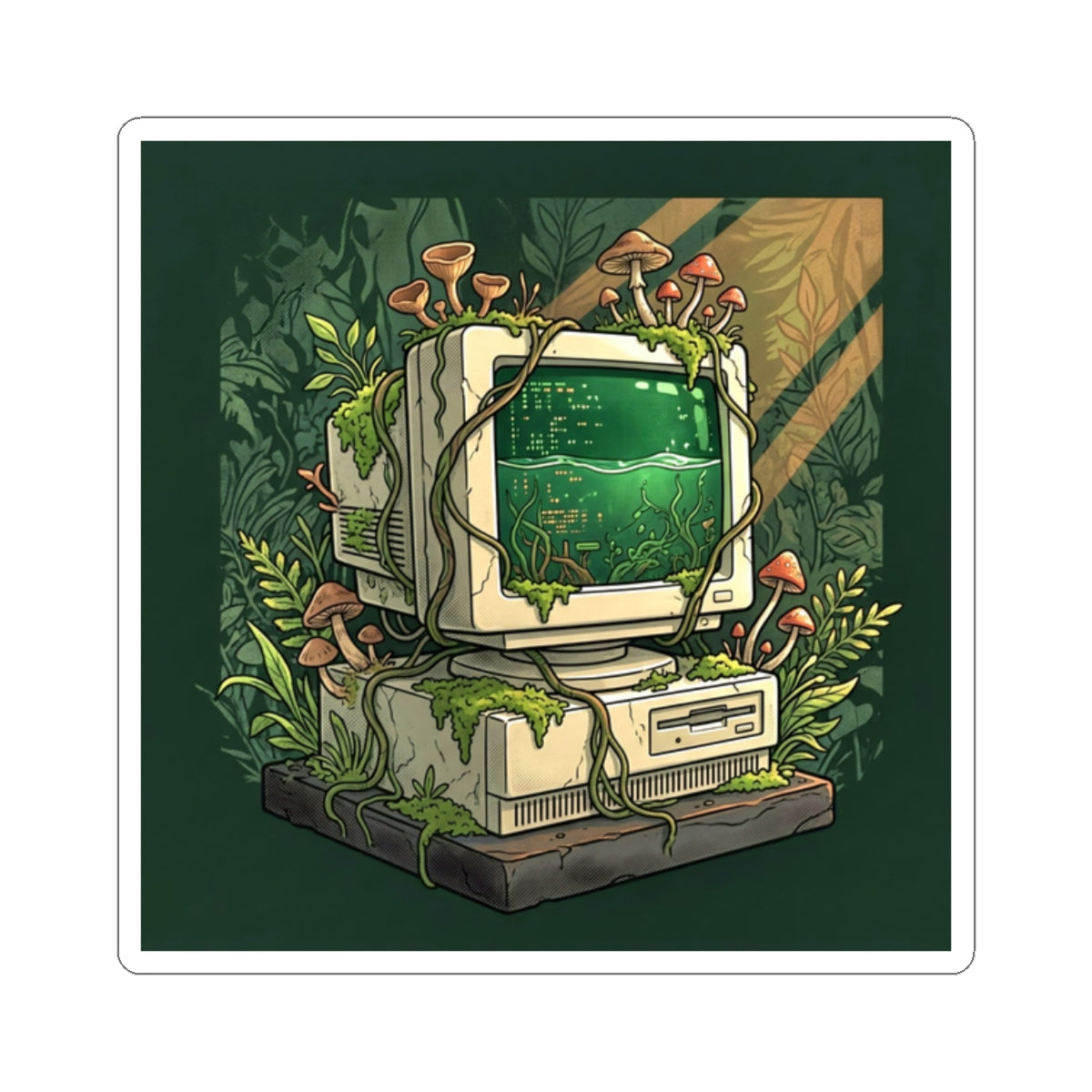 Digital Ecosystem | Kiss-Cut Sticker