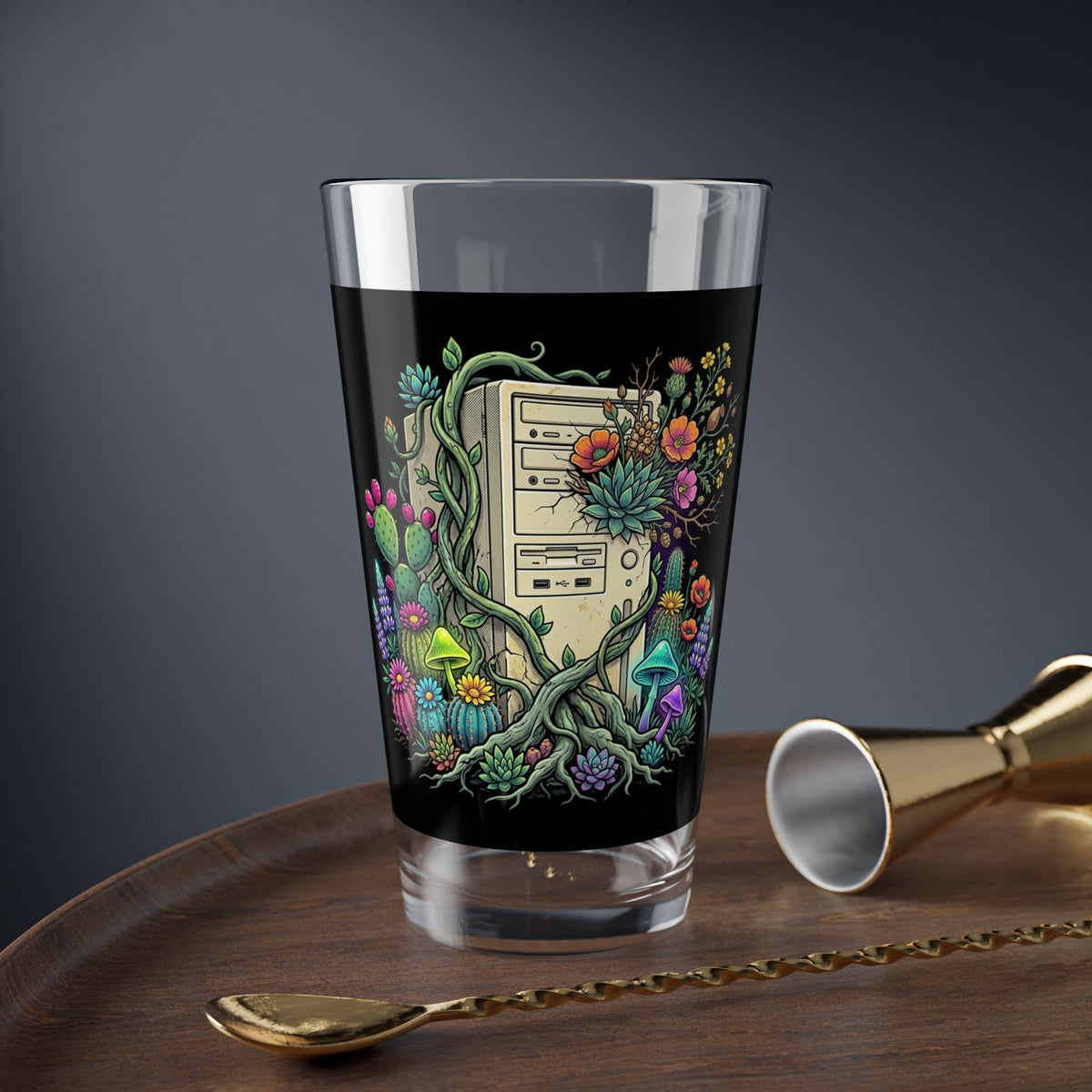 Flower Tower | 16 oz Glass