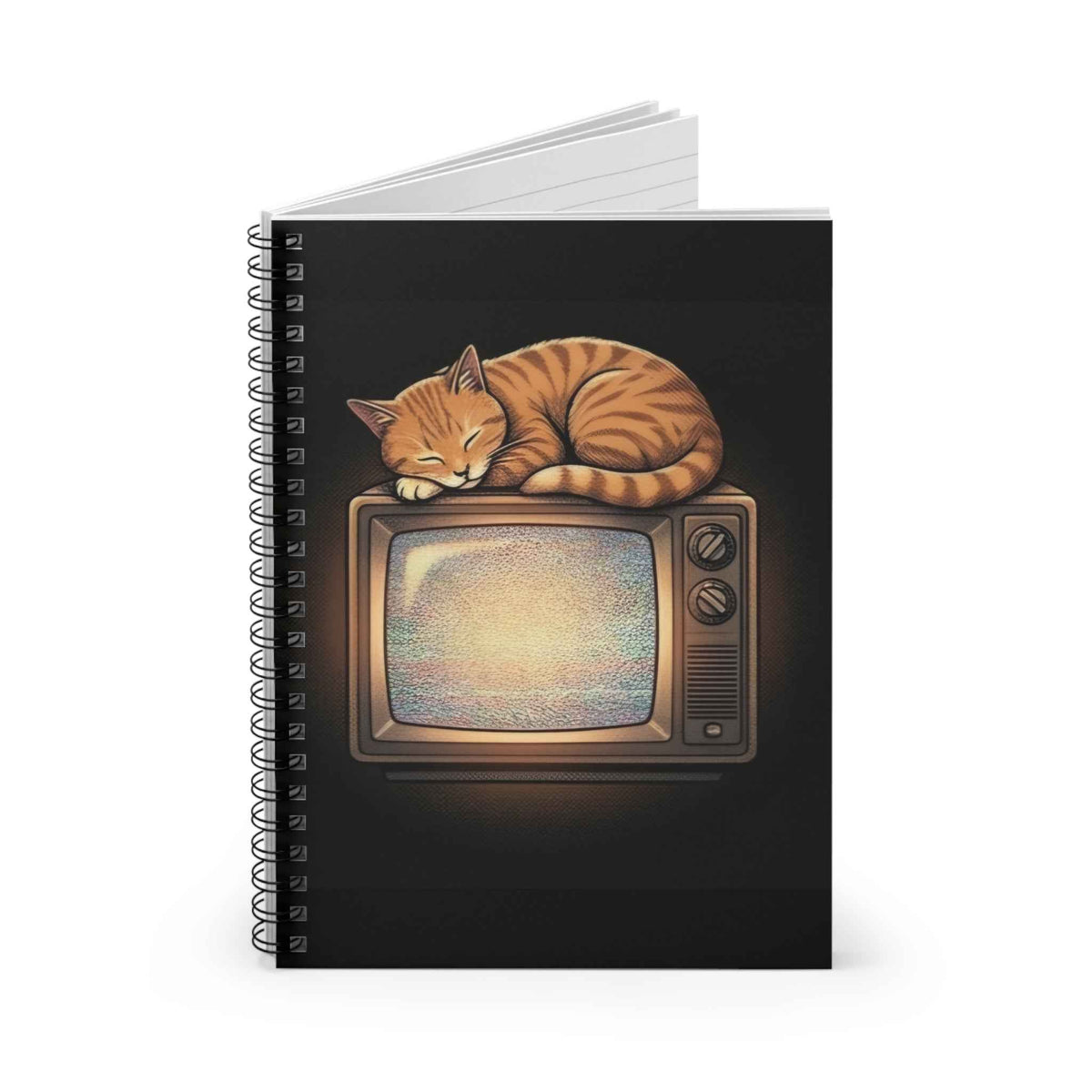 CRT TV Cat | Spiral Bound Notebook