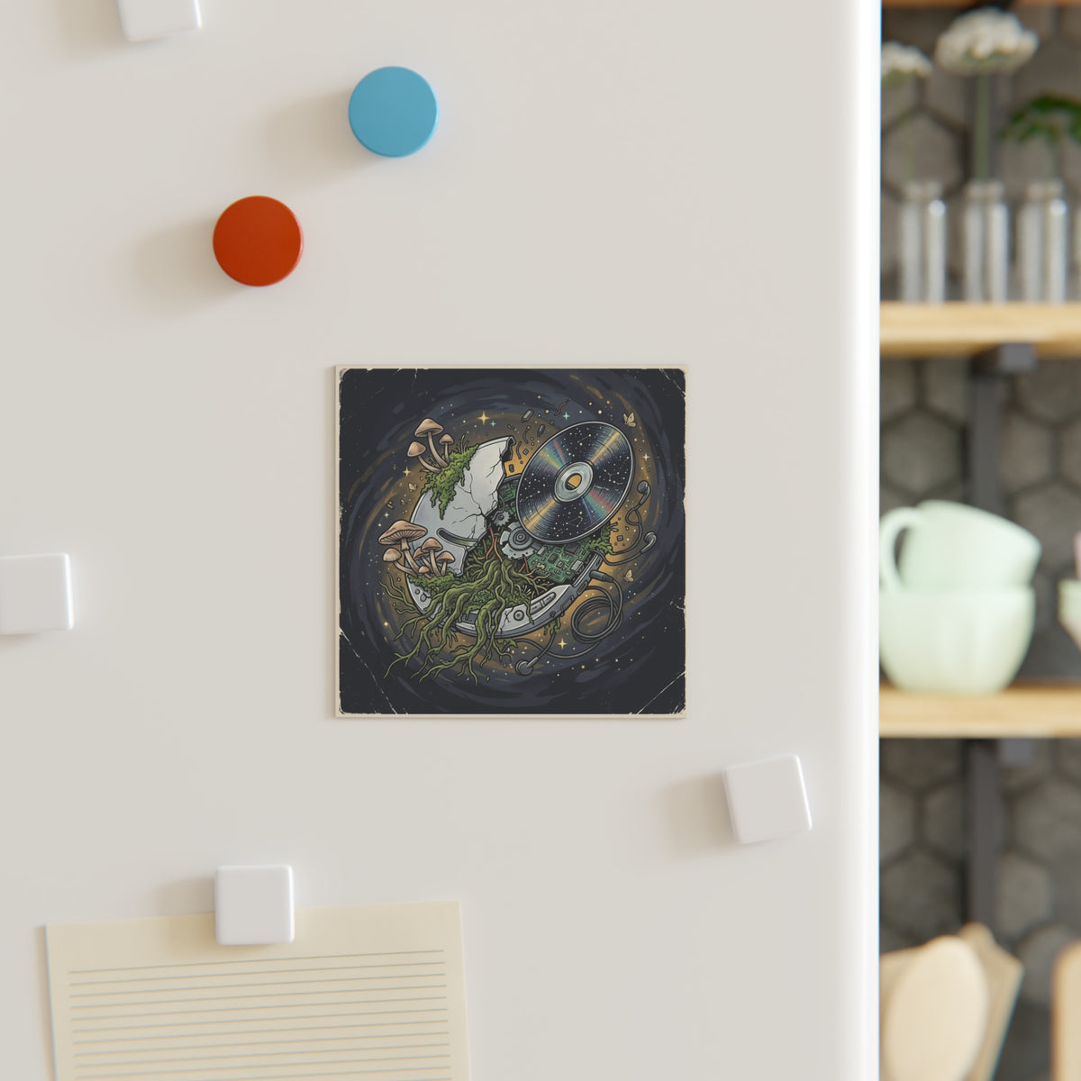 Galactic Compact | Square Fridge Magnet