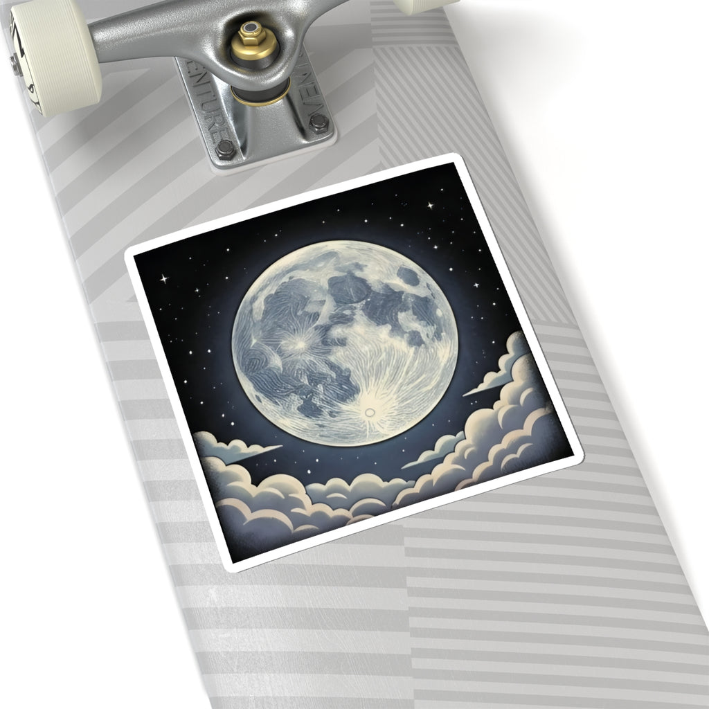 Static Moon | Kiss-Cut Sticker
