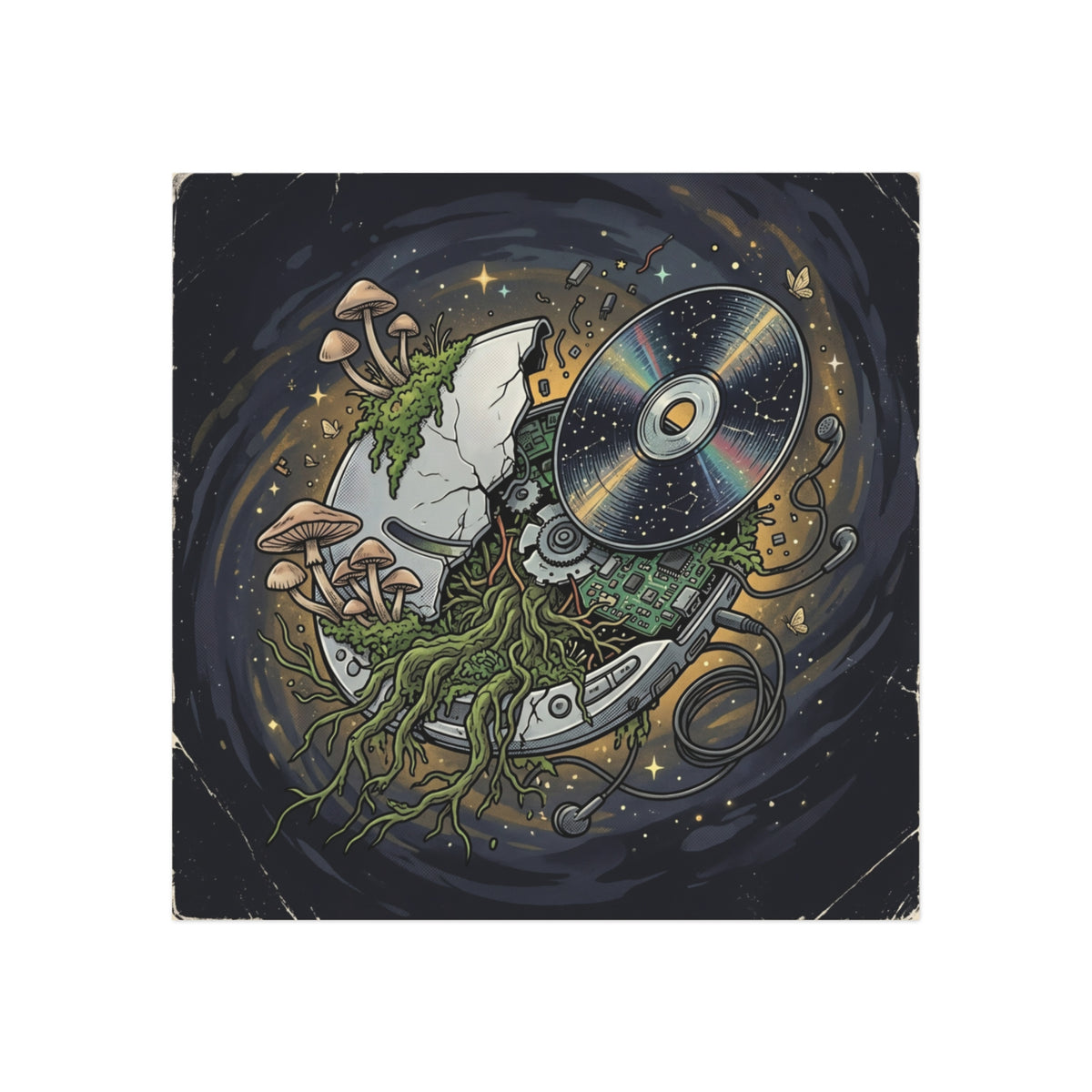 Galactic Compact | Square Fridge Magnet