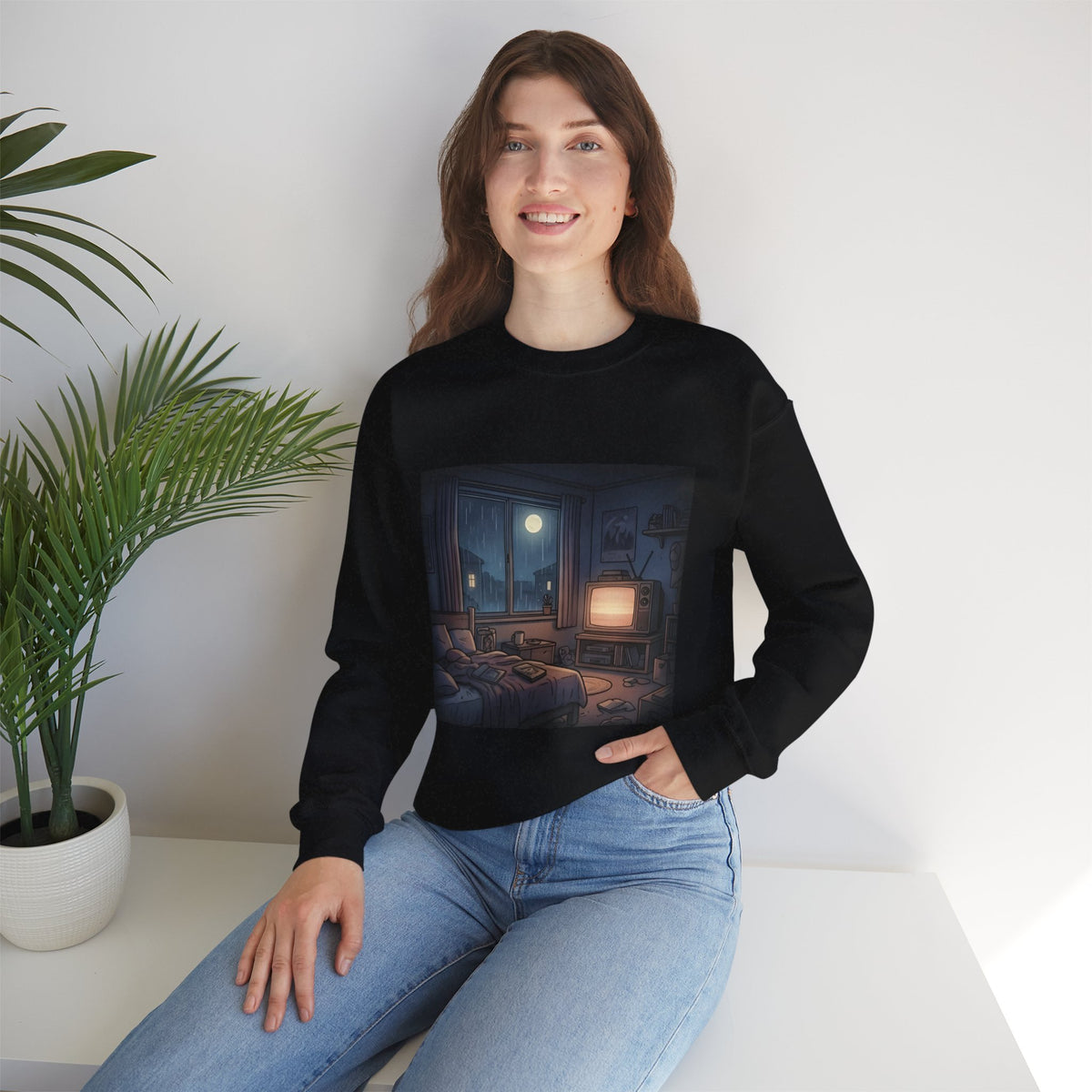Rainy Bedroom | Crewneck Sweatshirt