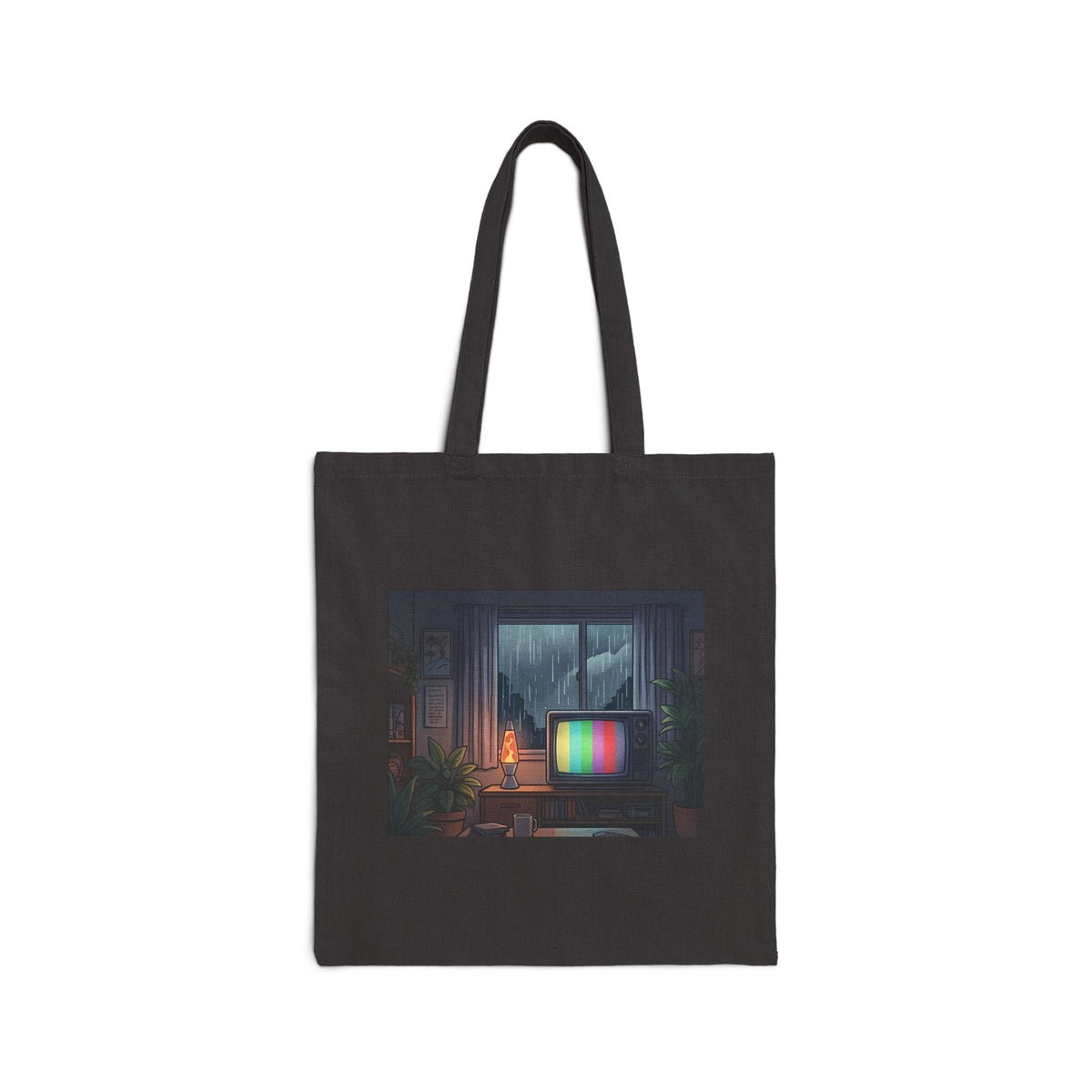 Rainy Night Broadcast | Canvas Tote Bag